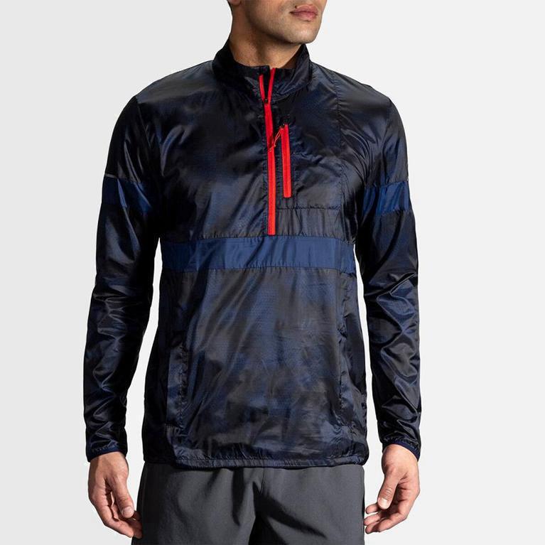 Brooks Lsd Pullover Mens Running Jackets - Grey - Philippines (316825UDK)